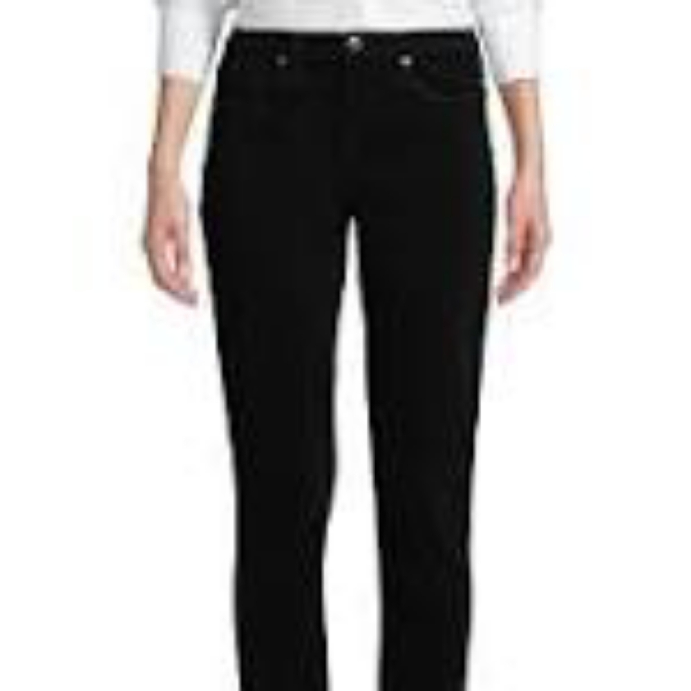 Lands end black corduroy pants sz 2 good condition